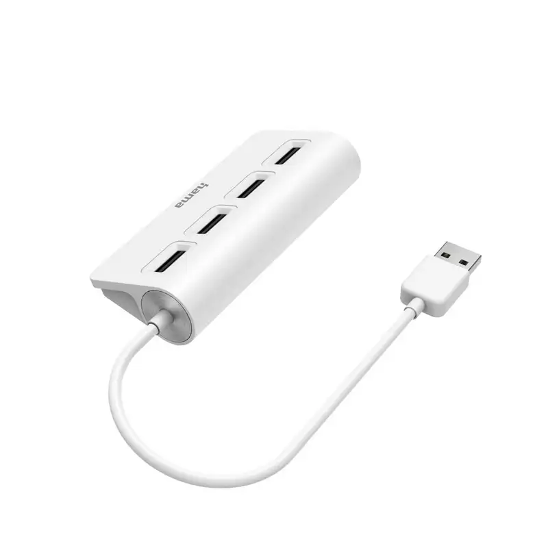 HAMA USB 2.0 HUB 1:4 480 Mbit/s beli