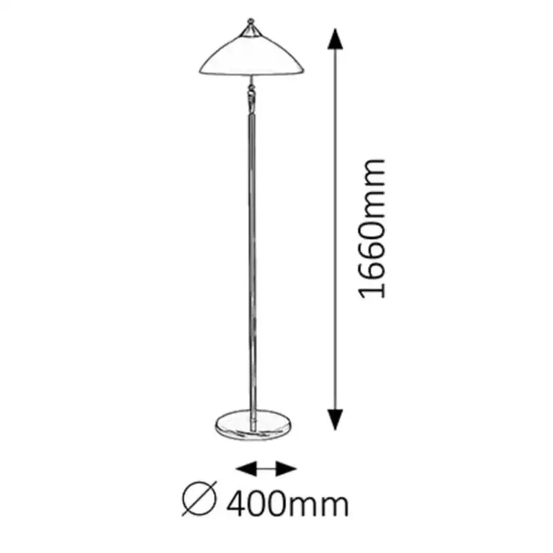 RABALUX Regina podna lampa E27 60W bronza