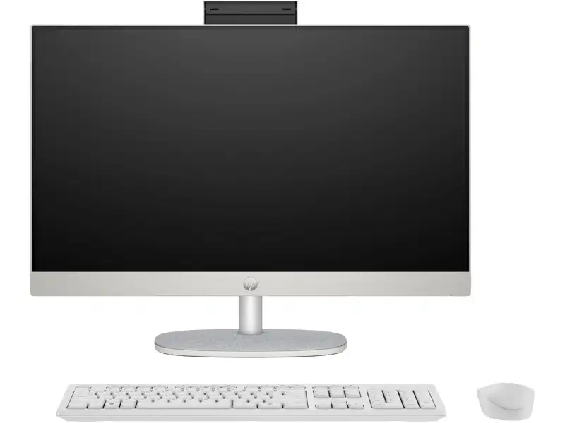 HP All-in-One 24-cr0009ny, AMD Ryzen 5 7520U, 16GB, 512GB,23.8inch IPS AG FHD, DOS, Shell white (9S7Y2EA)