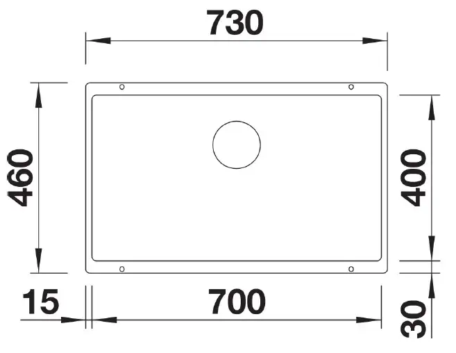 BLANCO SUBLINE 700-U VULKAN SIVA 527356