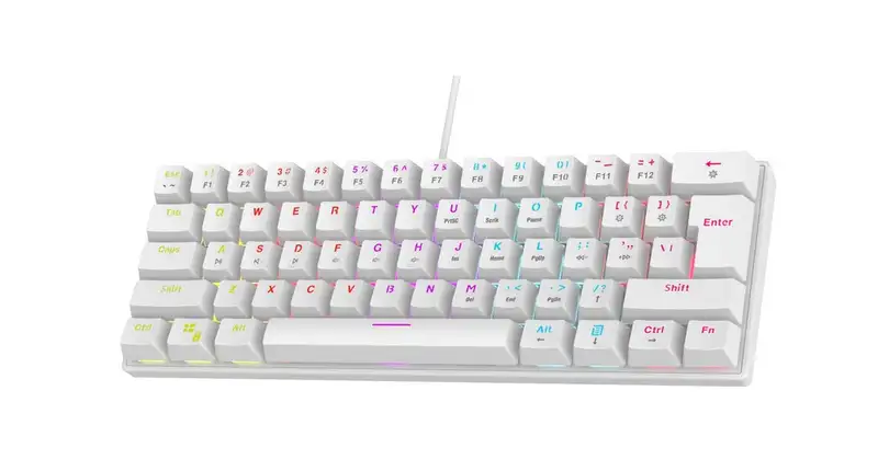 RAMPAGE PLOWER K60 WHITE BLUE SWITCH